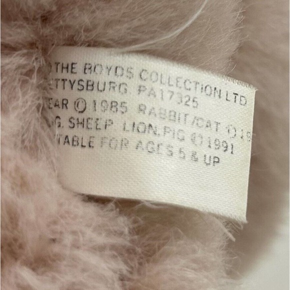 Boyds Bears Pink Pig‎ Rosie O’ Pigg 1991 Jointed Plush Stuffed Animal 12” Toy - Picture 7 of 10